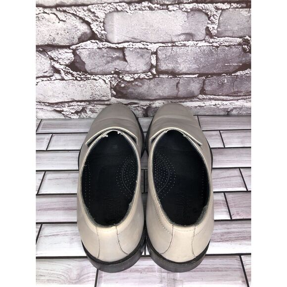 Sam Bork Fog Gray Leather Loafers Rubber Sole Dress Shoes Men’s Sz 8.5M US/42EU - Picture 13 of 16